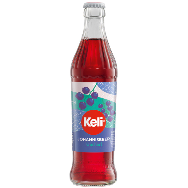 KELI Johannisbeer Kracherl 330 ml Mehrweg Glasflasche
